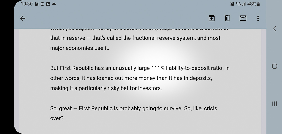 111 first republic bank liability